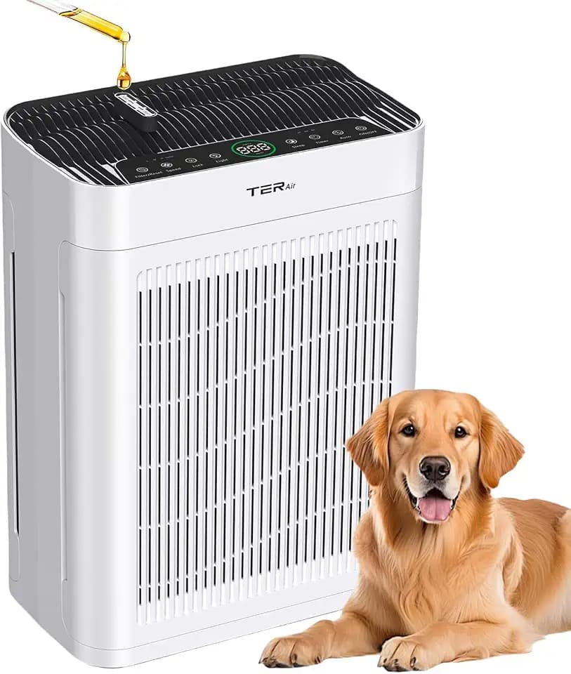 Purifier for Home Large Room Bedroom with HEPA Washable Pre-Filter