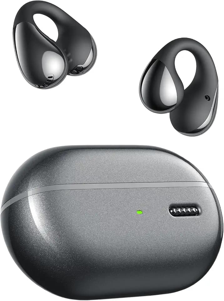 SoundPEATS PearlClip Pro Open‑Ear Clip On Bluetooth Kopfhörer, Schwarz