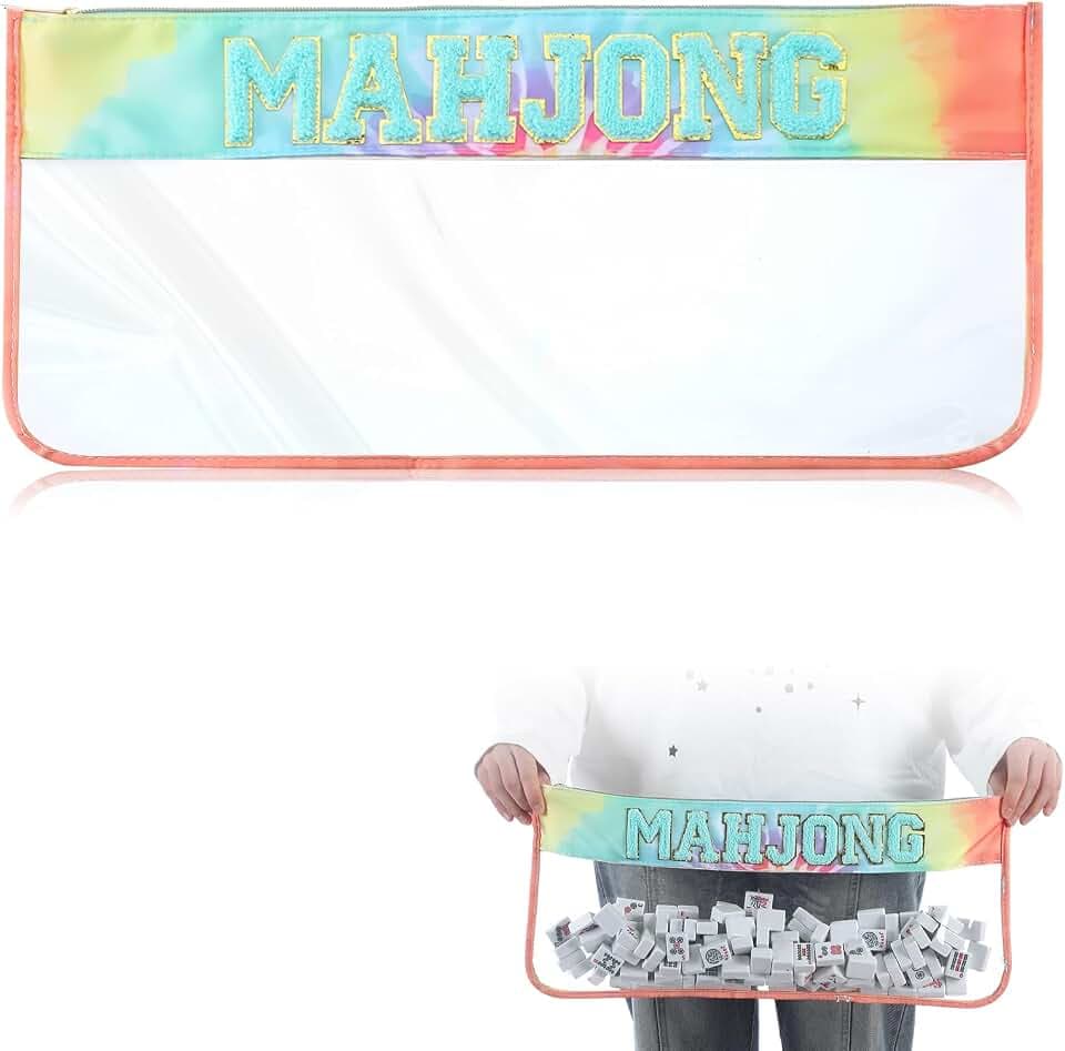 1 PCS Big American Mahjong Bag, Rainbow Color, Moh-jong
