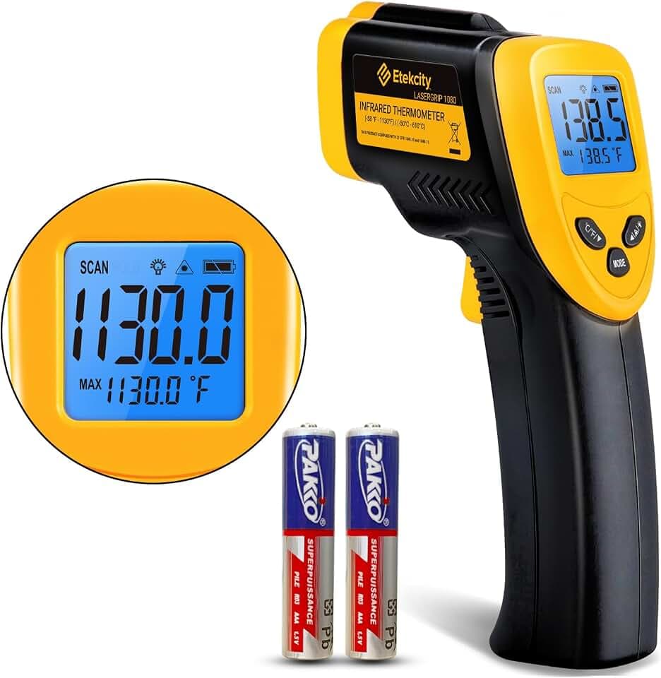 Etekcity Infrared Thermometer Laser Temperature Gun, -58°F~1130°F