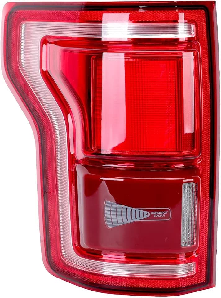LED Tail Light with Blind Spot Compatible With Ford F150 2015 2016 2017 Left Driver Side Taillight Rear Brake Lamp Signal Assembly Repalce# ‎HL3Z13405D (Module NOT Included)