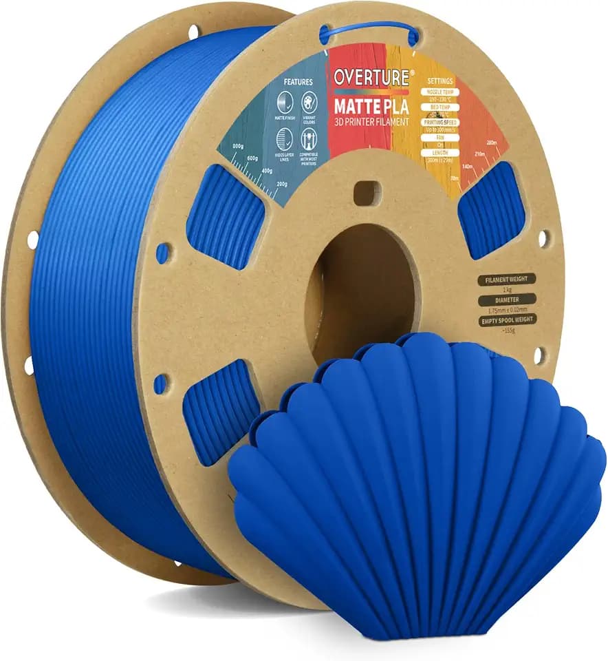 OVERTURE Matte PLA Filament 1,75 mm Blau | PLA Matt