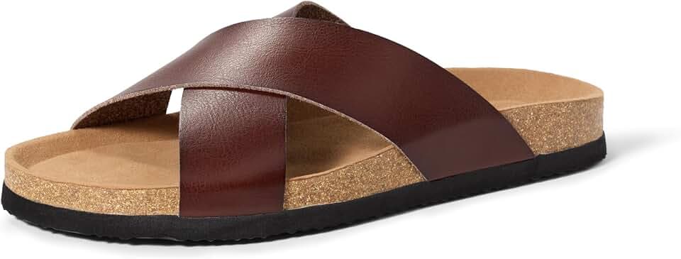 Amazon Essentials Men's Crossover Sandals