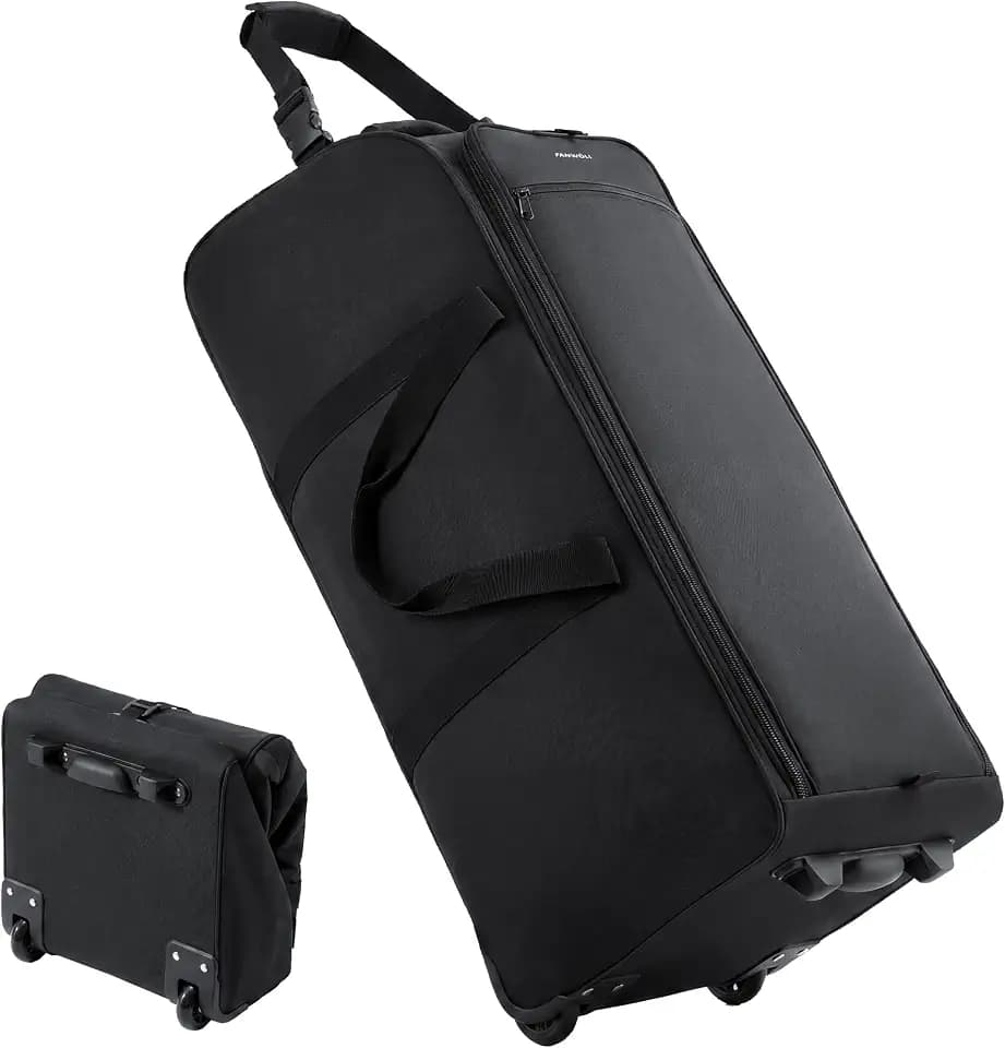 Fanwoli 30'' Extra Large Rolling Duffel Bag with Wheels, Heavy Duty