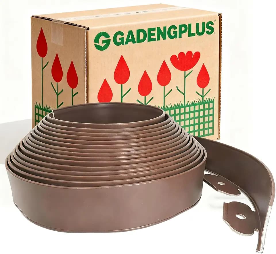 Landscape Edging 2in x 66FT Garden Edging Kit with 120 Spikes