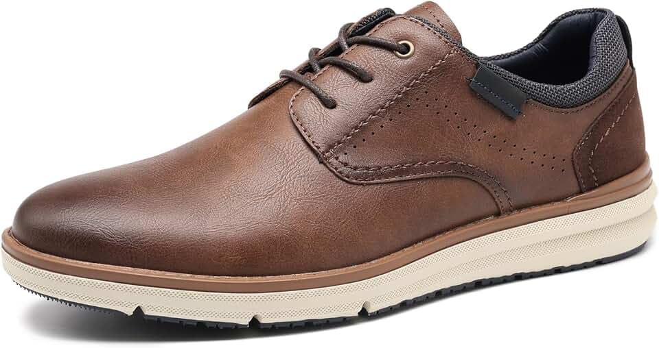 DECARSDZ Mens Casual Dress Shoes Oxford Shoes Business Formal Derby Men's Sneakers Walking Shoe A073