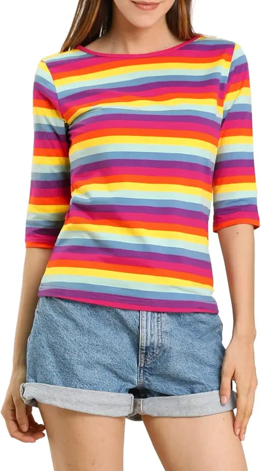 Allegra K Damen Shirt Bluse (1er Pack)