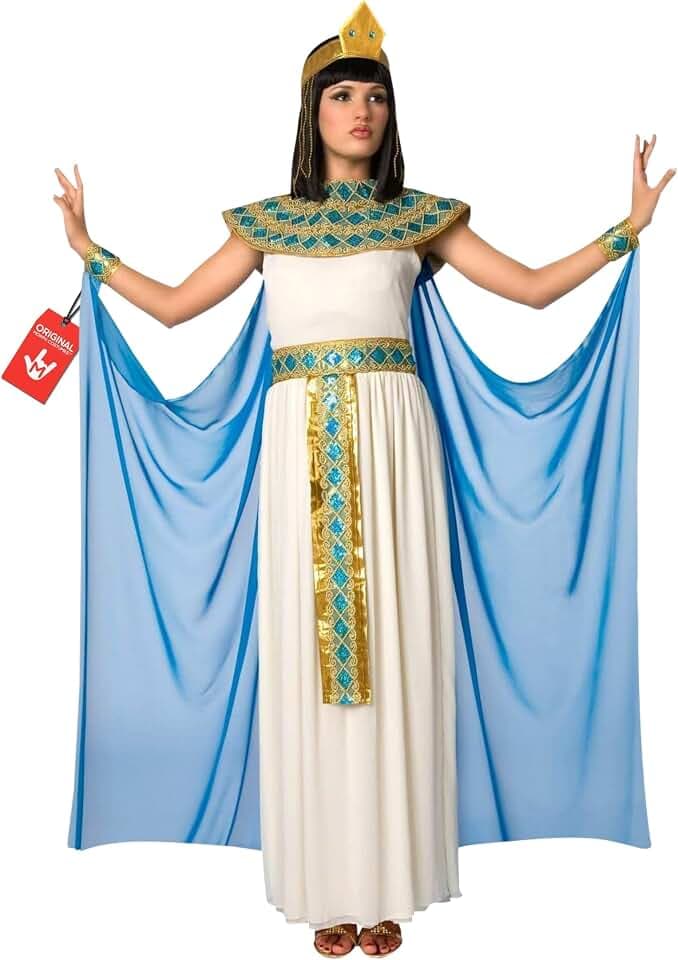Morph Kleopatra Kostüm Damen, Cleopatra Outfit, Ägyptisches Halloween Kostüm Damen, L
