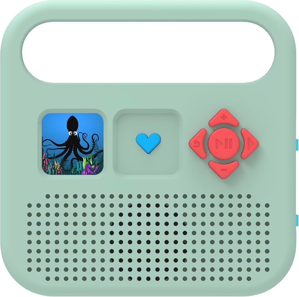 MERLIN - Geschichtenbox mit 1000 Titeln inklusive – Inhalte Bayard Milan & Radio Frankreich – 3-12 Jahre – Mandelgrün – Version 2
