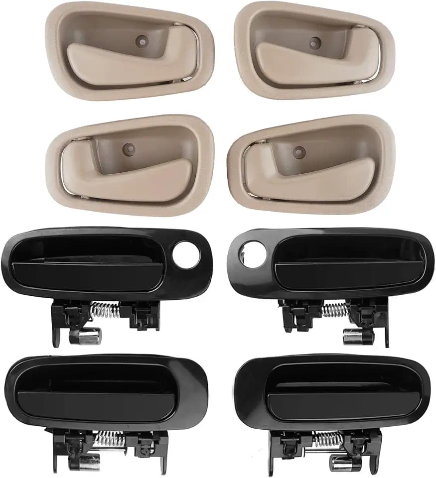 Interior Exterior Door Handles Set fit for Chevy Prizm Toyota Corolla 98-02