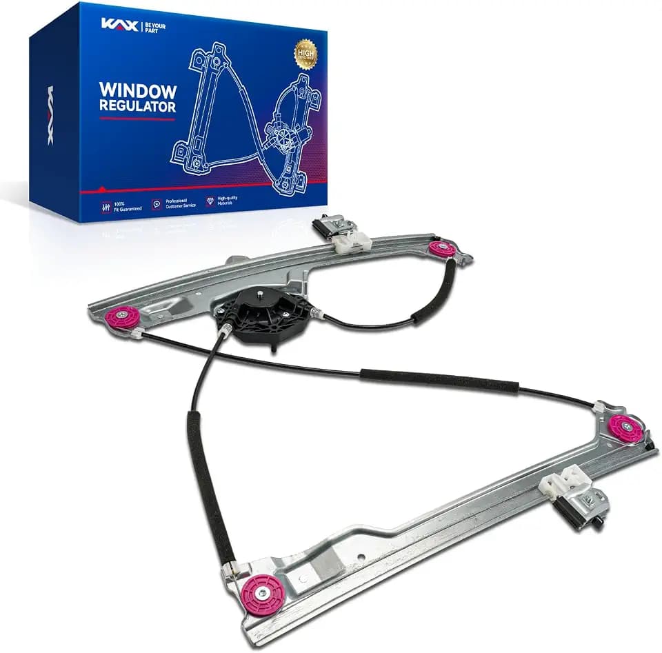 KAX 751-777 Power Window Regulator with 2-pin Motor Assembly Fit for GMC Models - Silverado 1500,1500 LD,4500/5500/6500 HD, Sierra 1500,2500/3500 HD Front Right Passenger Side
