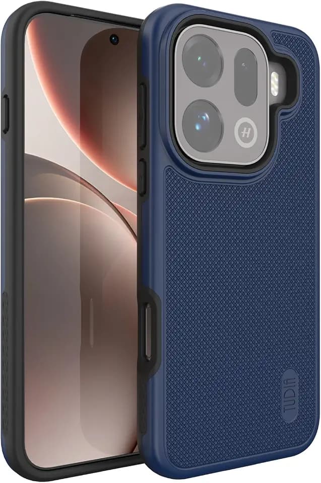 TUDIA MergeGrip Designed for Oppo Find x9 Pro Case 5G - [Military Grade Drop Tested] Dual Layer Shockproof Slim Heavy Duty Tough Phone Cases Cover - Indigo Blue