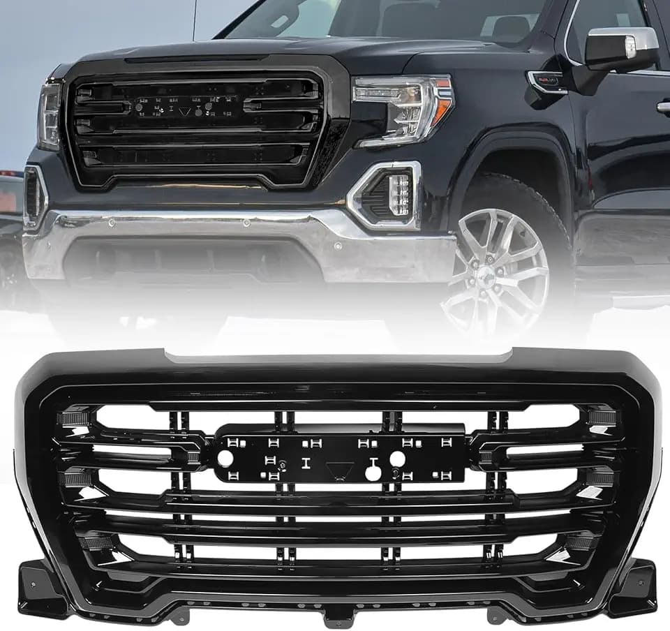 Front Grille for GMC Sierra 1500 SLT 2019 2020 2021