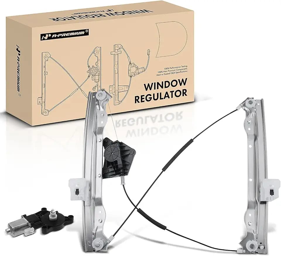 A-Premium Front Driver Side Power Window Regulator with Motor (2-Pin)