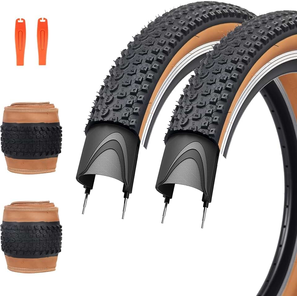 ZUKKA 2er-Pack Fahrradreifen 24/26/27.5/29 x 2,125 Mountainbike Reifen