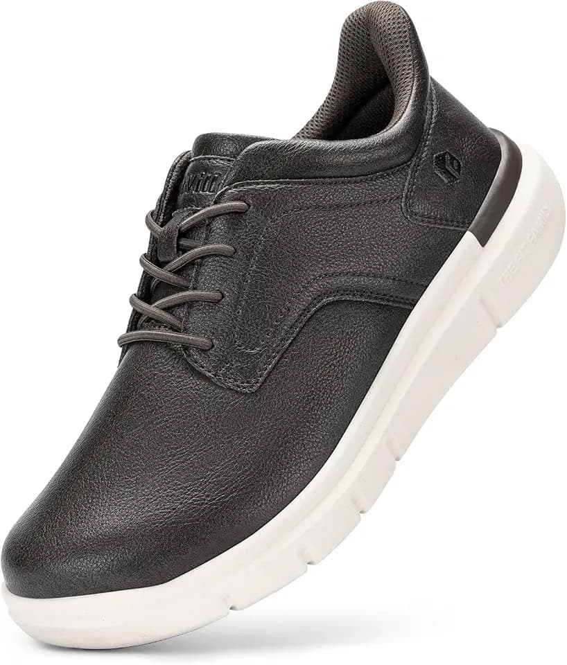 FitVille Men's Extra Wide Slip-On Dress Shoes Casual Business Oxford Sneakers