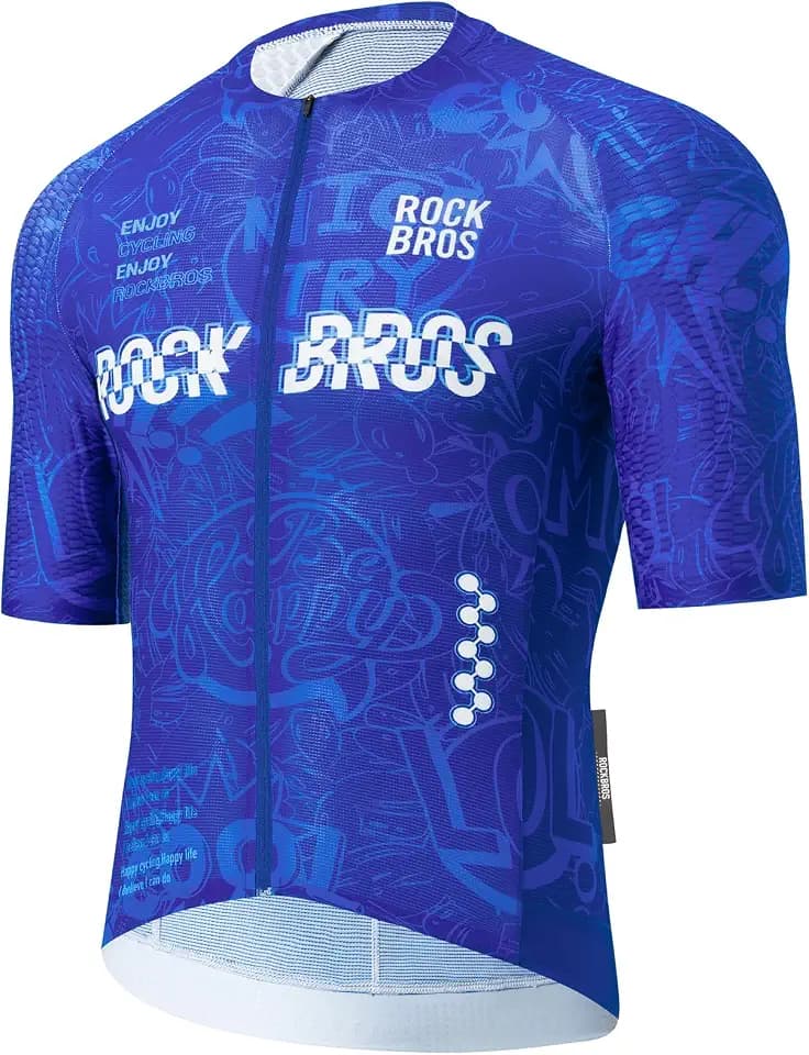 ROCKBROS Radtrikot Kurzarm Herren, Atmungsaktiv Fahrradtrikot