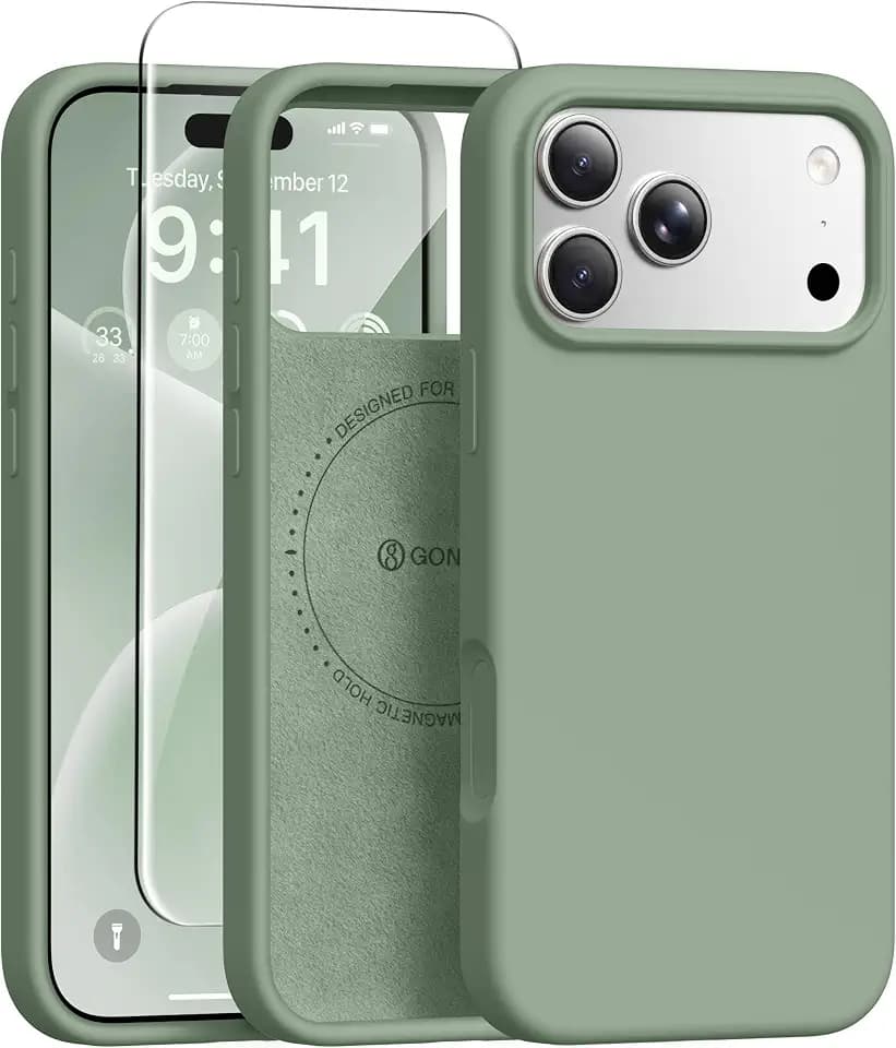 GONEZ for iPhone 18 Pro Max Case/iPhone 17 Pro Max Case, Light Green