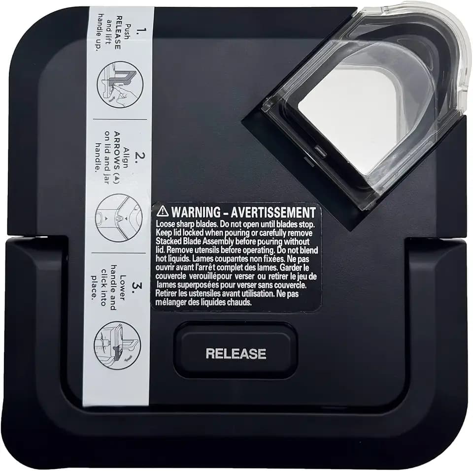 Blender Lid Replacement for Ninja 72 OZ XL Pitcher, Jar Top Cover Locking Lid Part Compatible with Ninja Blender Model BL740 BL770 BL771 BL772 BL773CO BL780 BL780CO