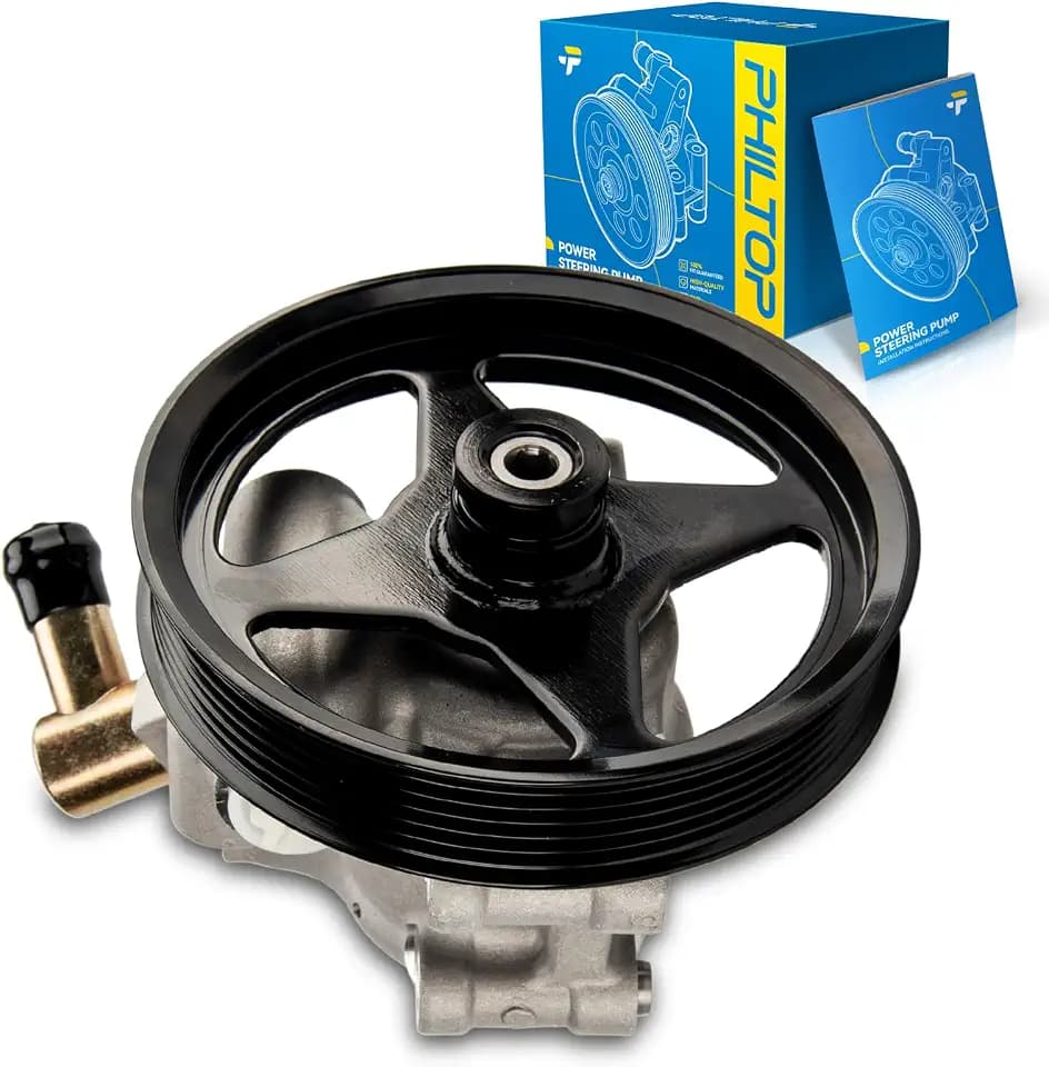 PHILTOP Power Steering Pump 20282, Fit for 1997-2003 F-150, 1999-2002 Grand Marquis, 2001-2002 Expedition, 2004 F-150 Heritage, 1999-2002 Crown Victoria, 1997-1999 F-250, Power Assist Pump with Pulley