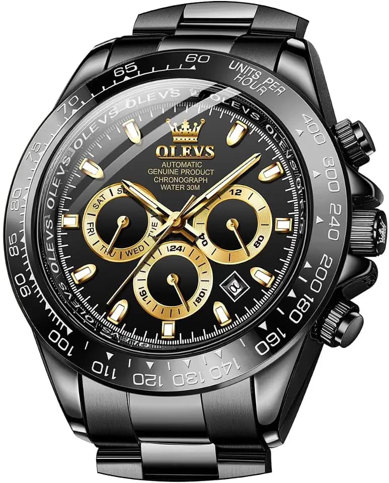 OLEVS Skeleton Watches for Men Luxury Diamond Wristwatch Automatic Mechanical Self Winding Luminous Waterproof