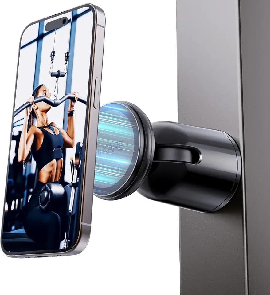 MiiKARE Magnetic Gym Phone Holder for MagSafe, Treadmill and Workout Mount