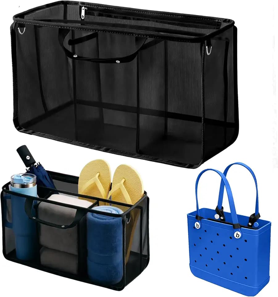 Organizer Inserts for Bogg Bag Accessories - Lightweight Mesh Divider Pouch for Easy Organization, Perfect for the Medium Bogg Bags and Beach Totes