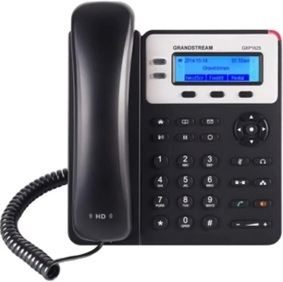 Grandstream GXP1625 IP Phone | 2 Lines, 2 SIP Accounts | 2.9-Inch LCD Display | Dual-Port 10/100 Ethernet with Integrated PoE