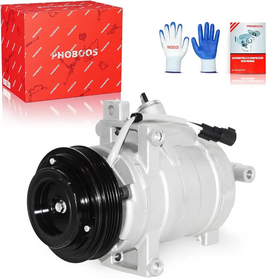 PHOBOOS A/C Compressor with Clutch Compatible with Ford & Lincoln