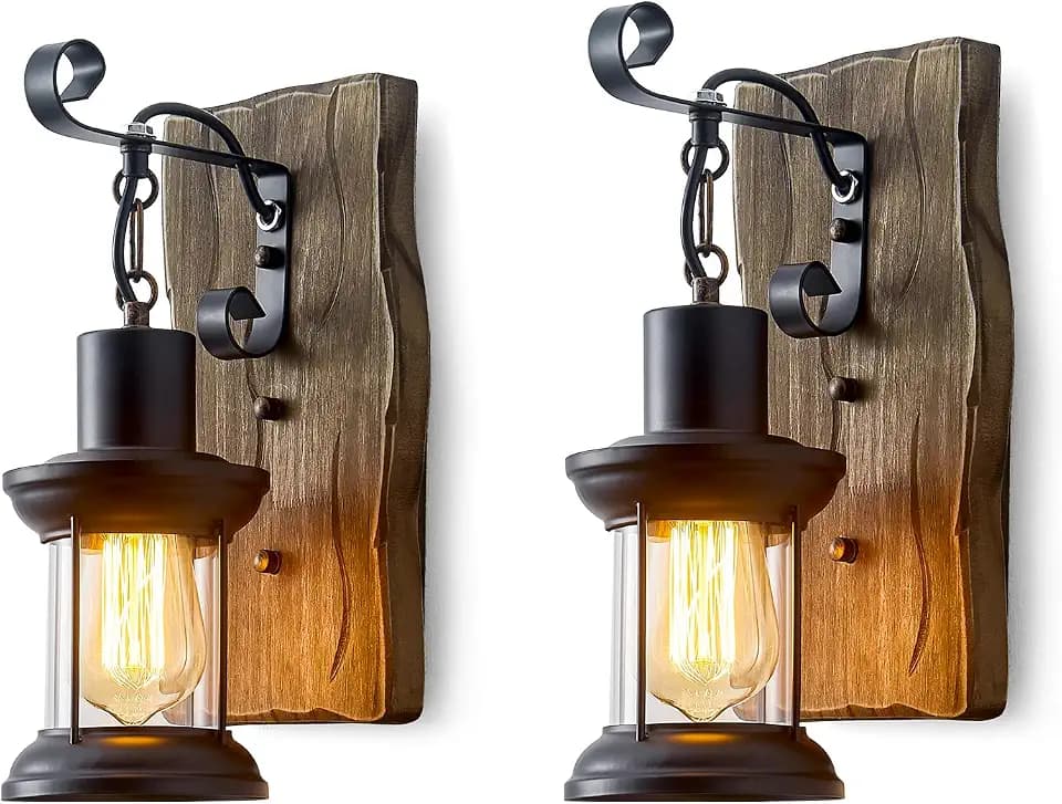 Farmhouse wall sconces Rustic wall sconces Indoor wall Lights 2pack