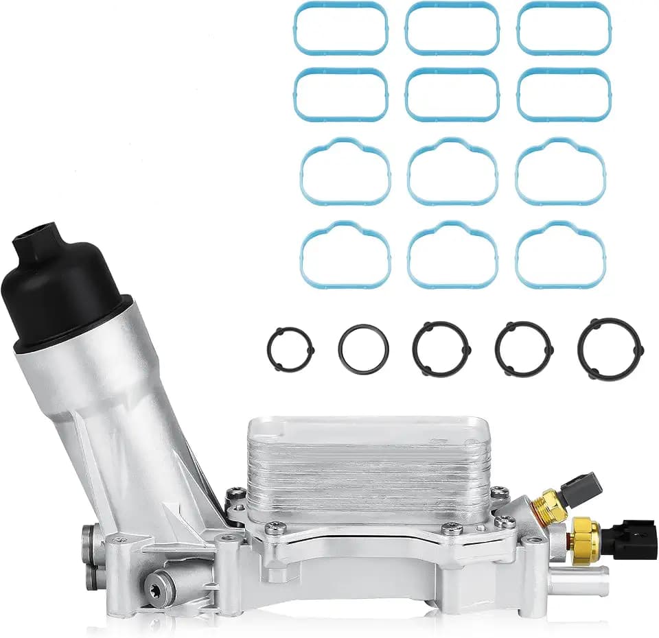 926-876 926-959 Upgraded Aluminum Engine Oil Filter Housing with Oil Cooler Kit For 2011-2016 Chrysler 200 300 Dodge Grand Caravan Charger Journey Jeep Wrangler Grand Cherokee Ram Promaster 3.6L
