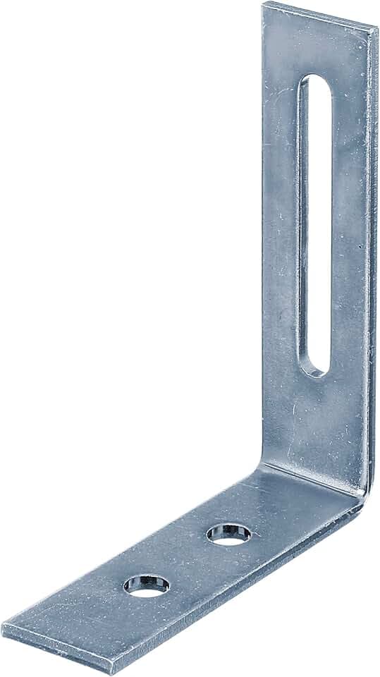 Alberts 823870 Verstellwinkel | mit Langloch | blau verzinkt | 65 x 80 x 20 mm | 25er Set