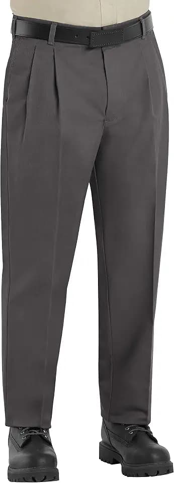 Red Kap Men's Executive Double Pleated Twill Work Slacks