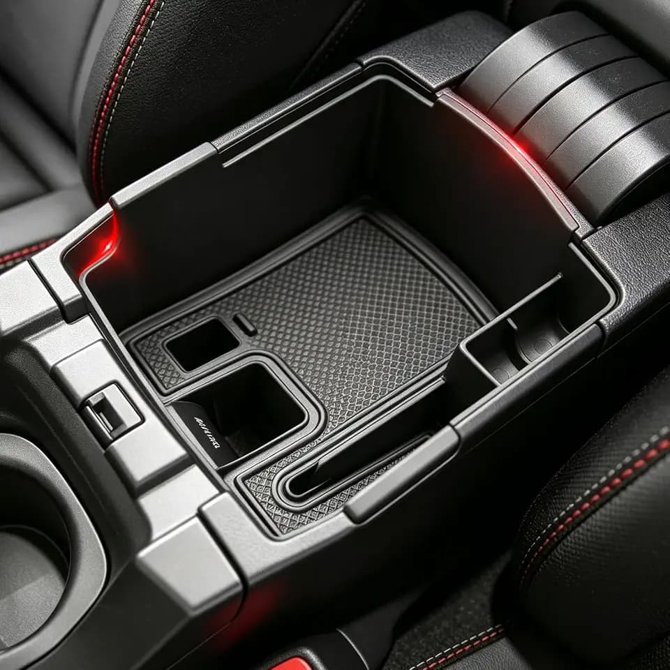 Autorder Center Console Organizer for 2019-2026 Toyota Corolla/ 2022-2026 Corolla Cross Accessories Car Armrest Storage Box Middle Console Tray Container with Non-Slip Silicone Mats
