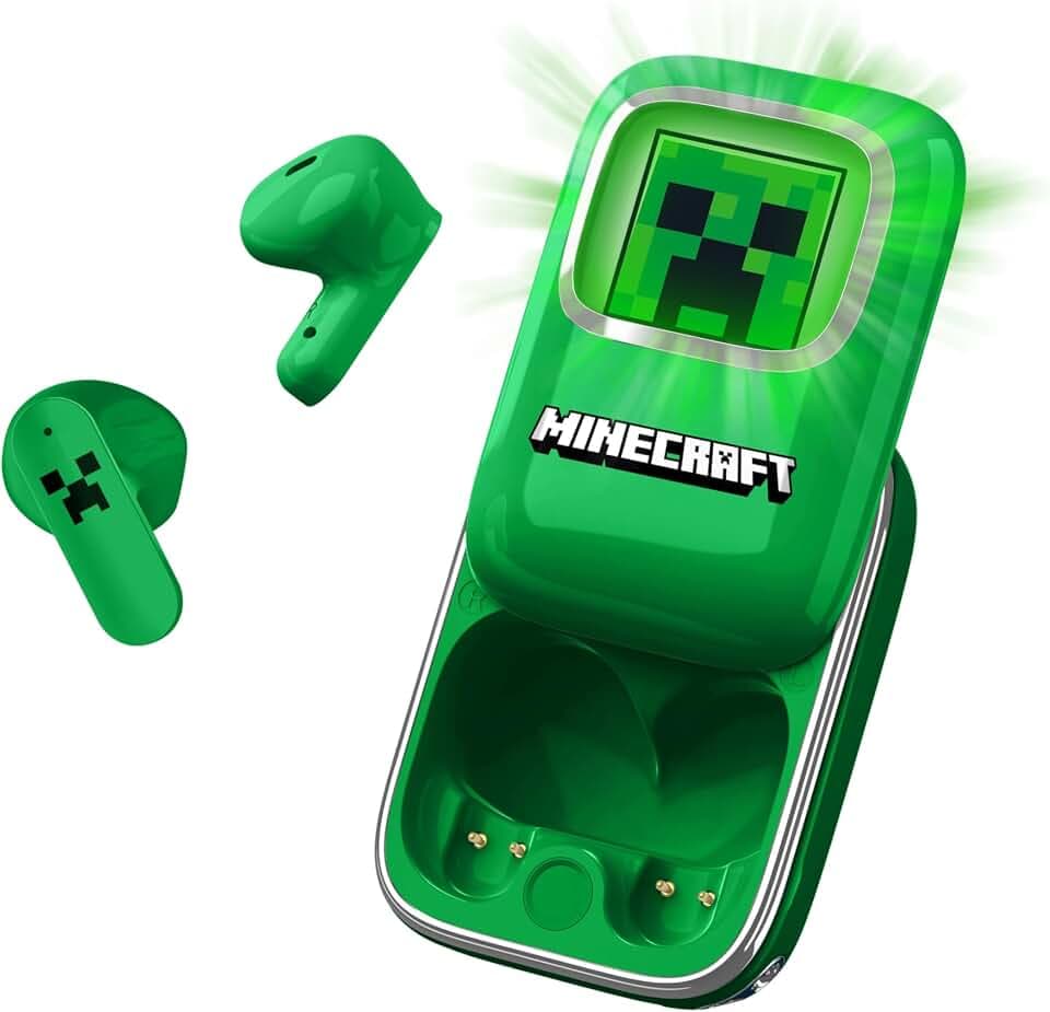 OTL Technologies Minecraft Slide TWS-Ohrhörer mit Ladehülle
