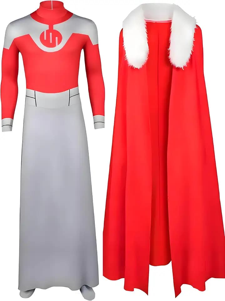 Invincible Thragg Cosplay Costume Adults Jumpsuit Cloak Halloween