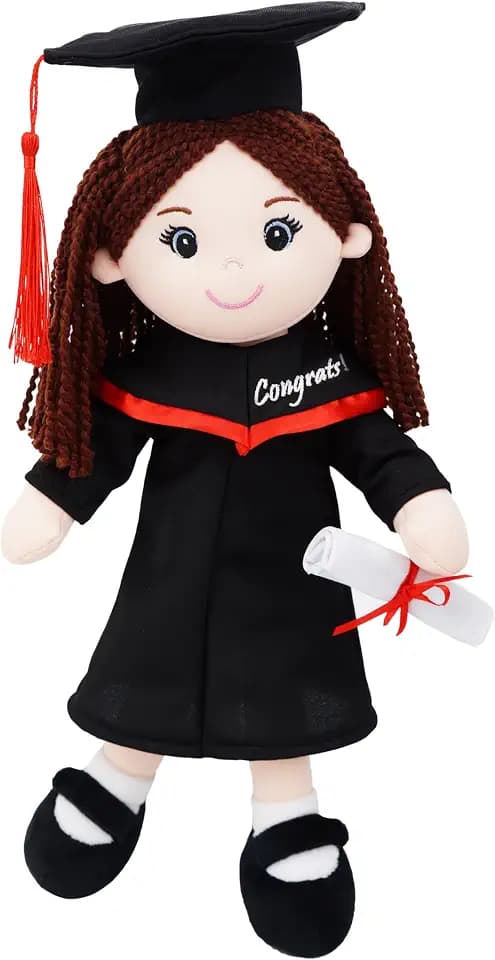 June Garden 15" Graduation Girl Plush Doll with Cap & Gown