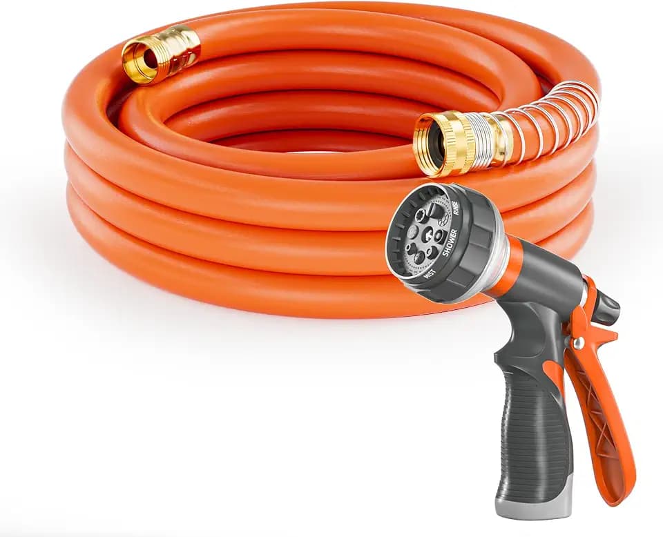 SPECILITE Garden Water Hose 25 ft x 3/4" for yard, Heavy Duty & Flexible