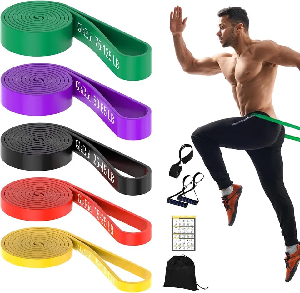 Fitnessbänder Widerstandsbänder, Resistance Bands Widerstandsband Set mit Türanker Griffen, Fitnessband für Stretching, Yoga, Training
