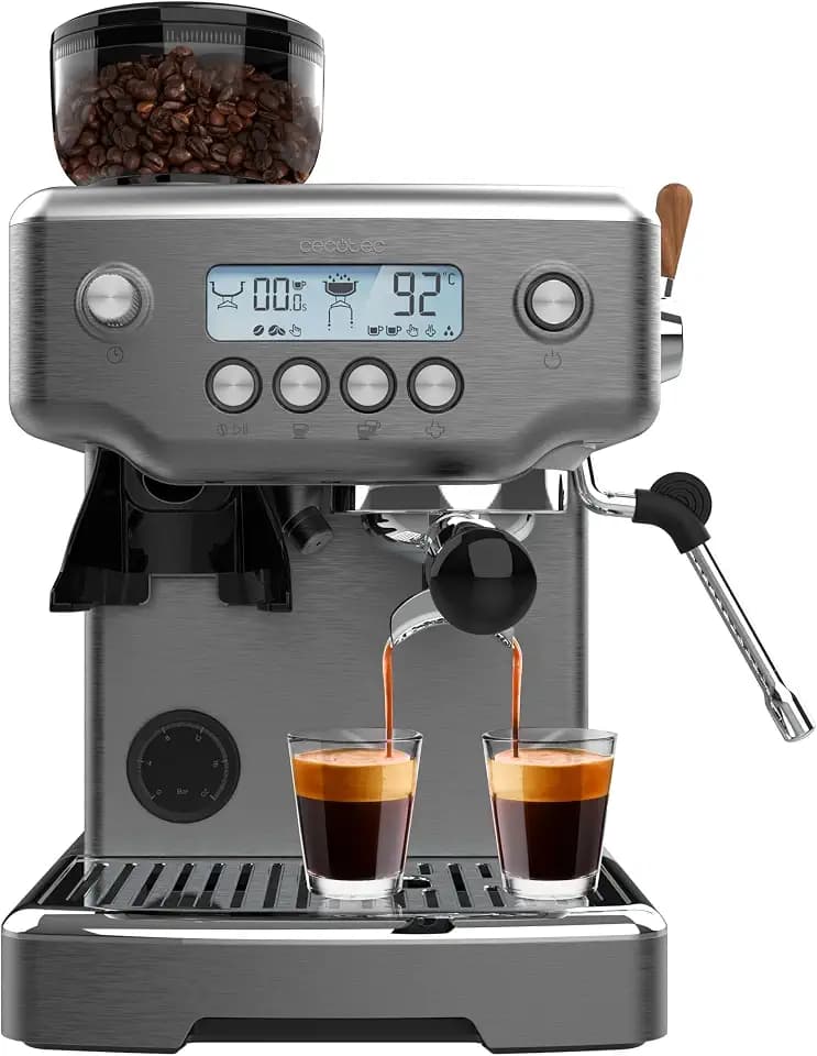 Cecotec Barista Siebträgermaschine Power Espresso 20 Barista Steel & Grind