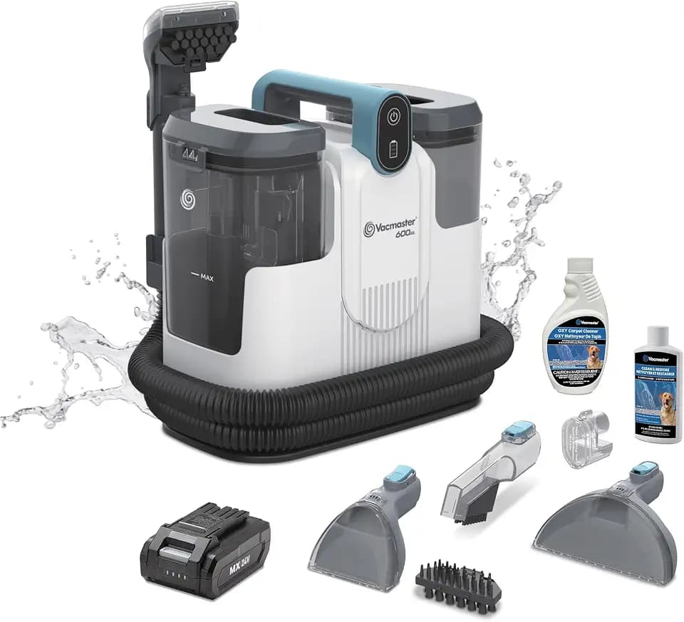 Vacmaster 600 Series Cordless Portable Carpet & Upholstery Cleaner Machine