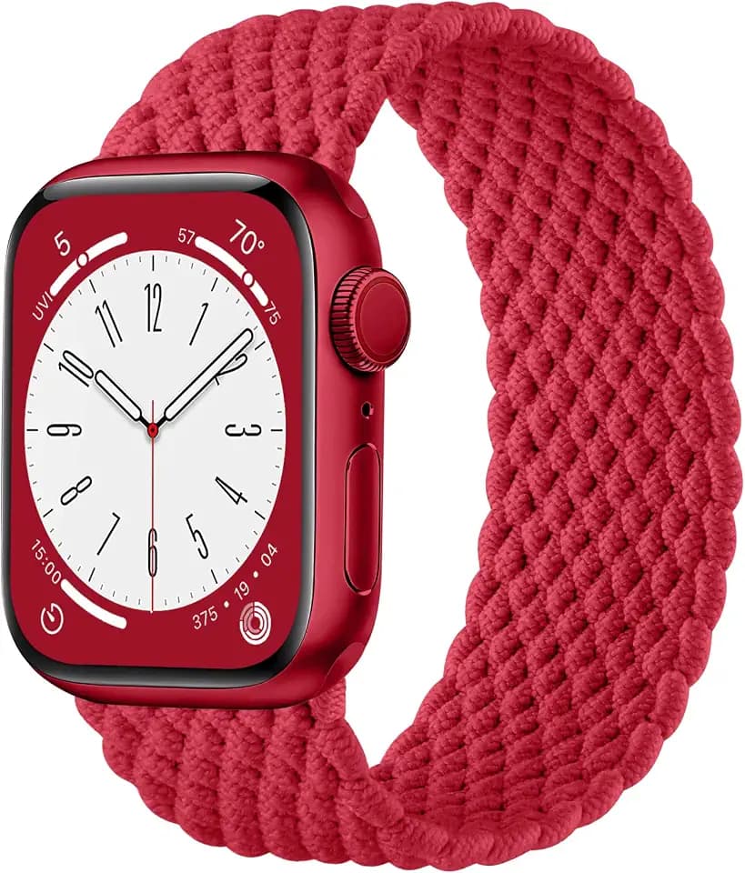 Braided Stretchy Solo Loop Band Compatible with Apple Watch Bands Women Men