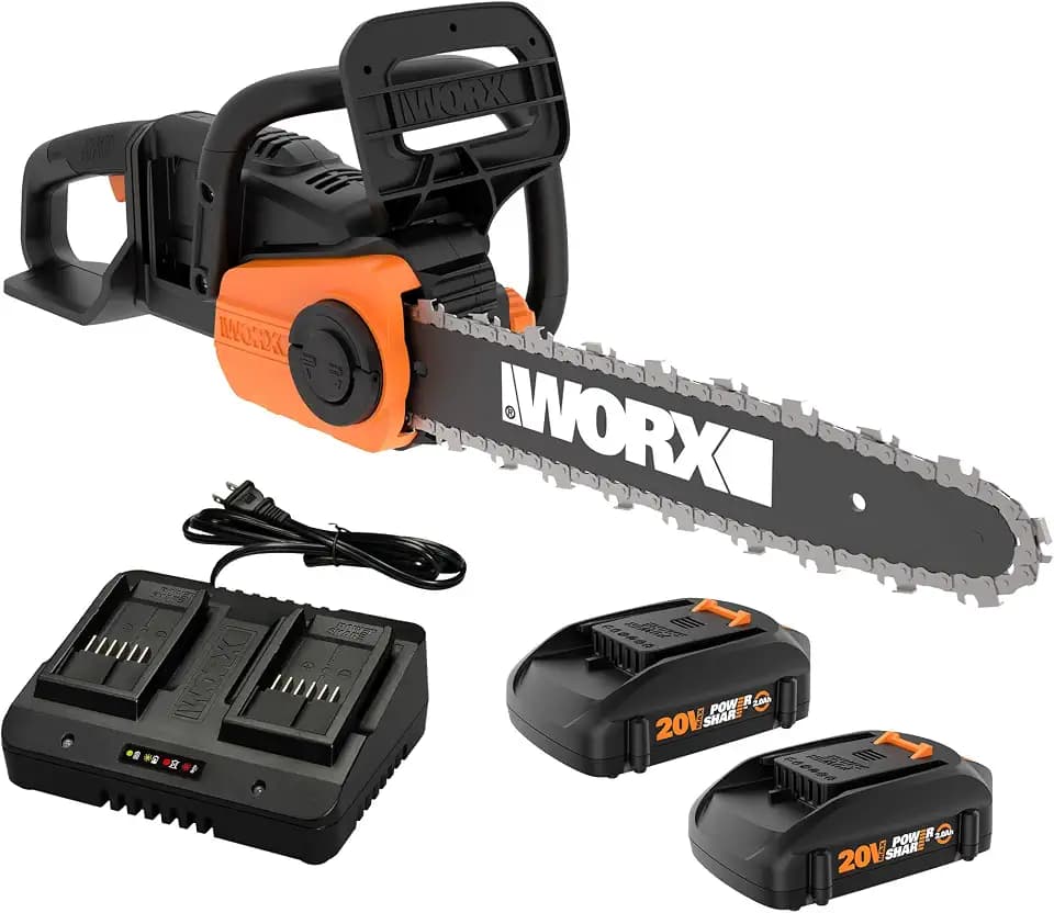 WORX Cordless Chainsaw with Auto-Tension, 40V 14", WG384