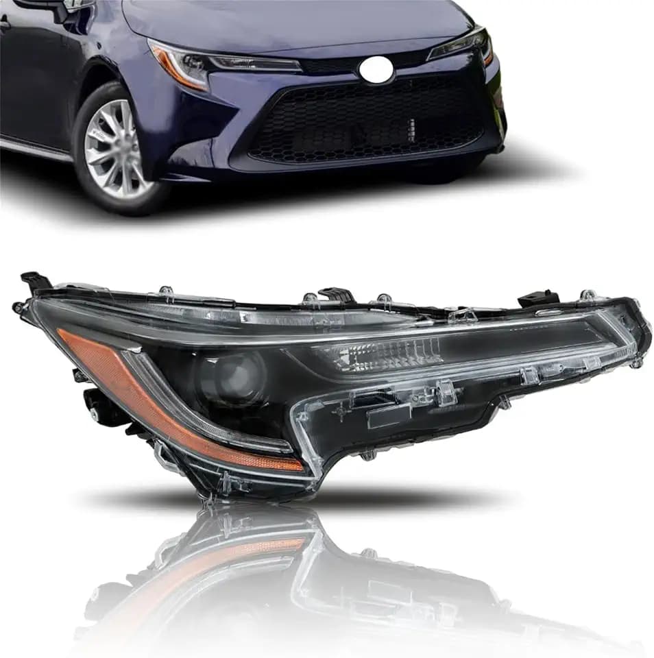 labwork Headlight Assembly Replacement for Toyota Corolla LE 2020 Headlights Projector Set Passenger Side RH