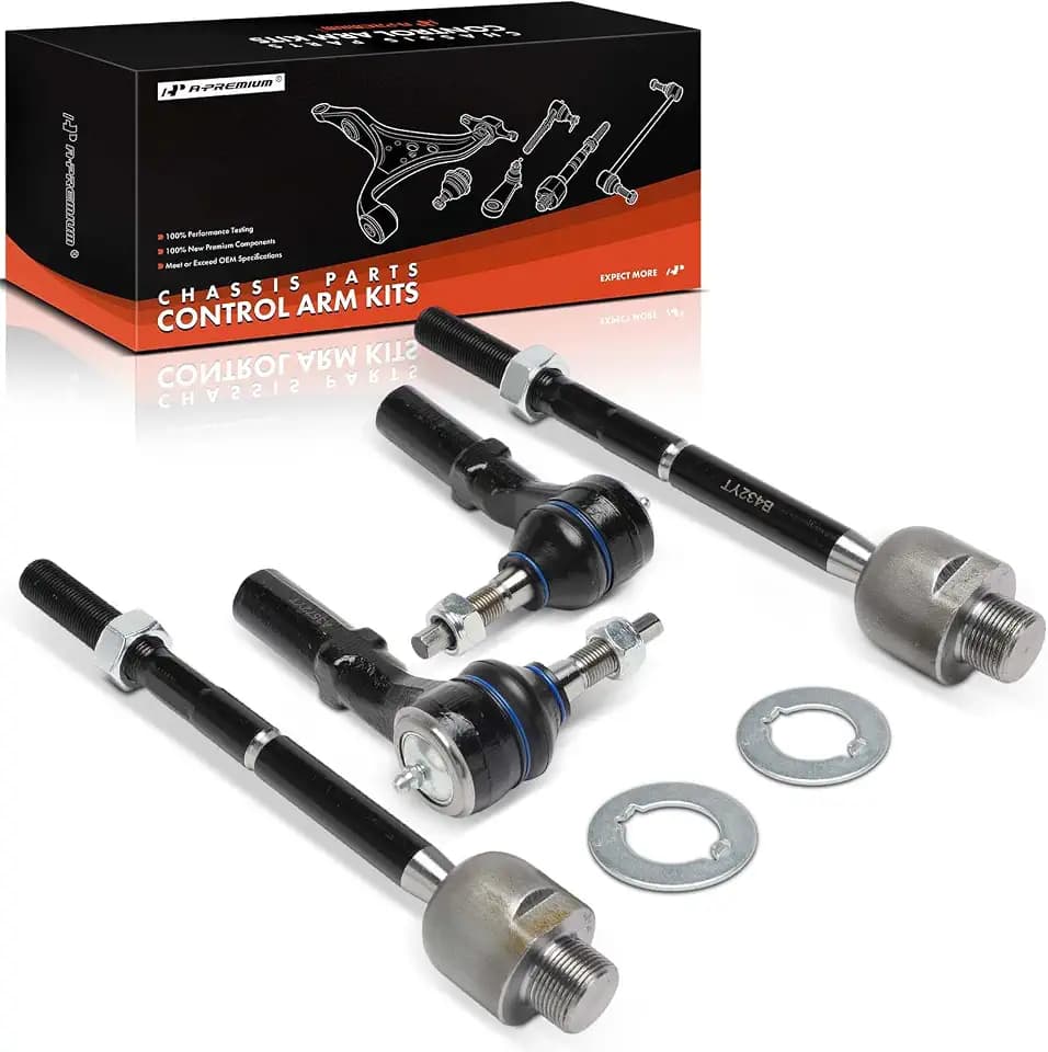A-Premium Set of 4, Front Inner Outer Tie Rod End Kit