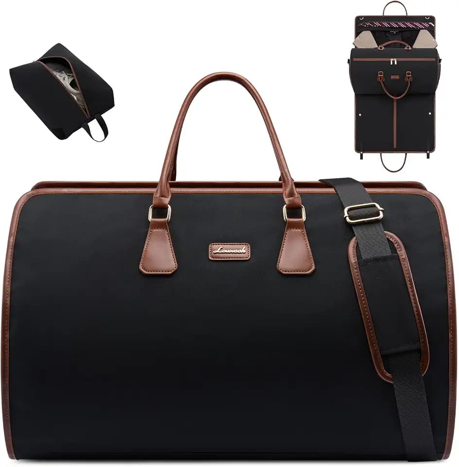 LOVEVOOK Garment Bags for Travel,3 in 1 Garment Duffle Bags with Shoe Pouch