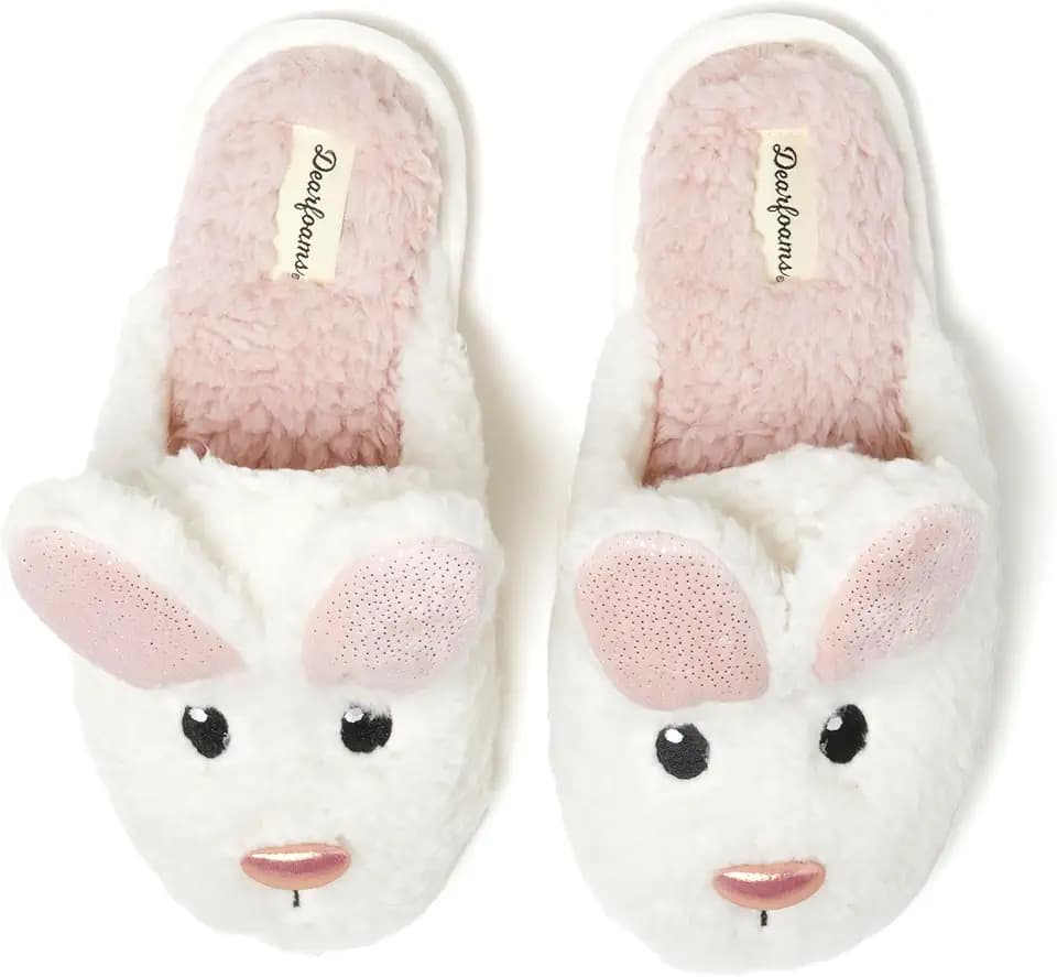 Dearfoams Women's Furry Heart Valentine's Day