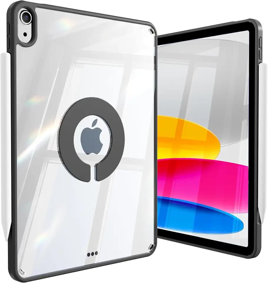 Clear Case for iPad A16 11th/10th Generation 2025/2022, Black