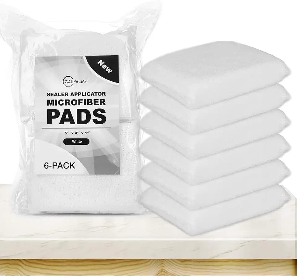 Professional Microfiber Sealer Applicator Pad – The Perfect Tool to Apply Sealer to All Natural Stone and Tile Like Marble, Granite, Concrete & Slate (White)
