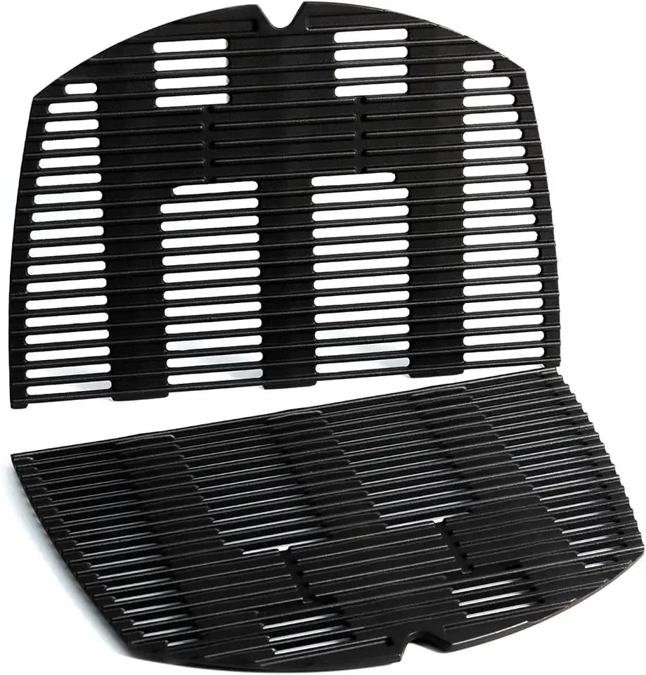Q3200 Grill Grates Replacement Parts for Weber Q300 Q 3200 Q3000 Q320 Q 300 Q 320 Q 3000 Grill Parts Cast Iron Cooking Grates 57060001 586002 404341 426001 7646 Cooking Grids Accessories 2 Pcs